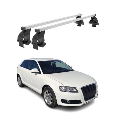 2008-2013 Audi A3 Roof Rack Cross Bars Silver