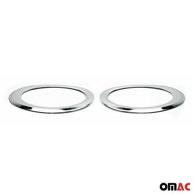 2014-2019 Ford Transit Connect Fog Light Lamp Bezel Cover Stainless Steel Silver 2 Pcs