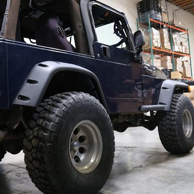 1997-2006 Jeep Wrangler TJ Textured Extended Fender Flares Wheel Protector