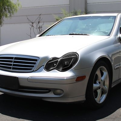 2001-2007 Mercedes W203 C Class Sedan Headlights LED Light&LED Signal Black