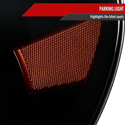 2005-2011 Toyota Tacoma LED Bar Projector Headlights Turn Signal Lights Black