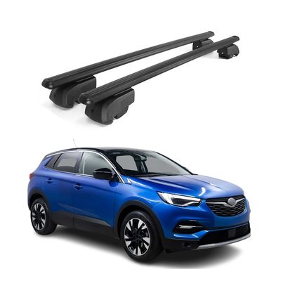 2017-2024 Opel Grandland X Roof Rack Cross Bars Black