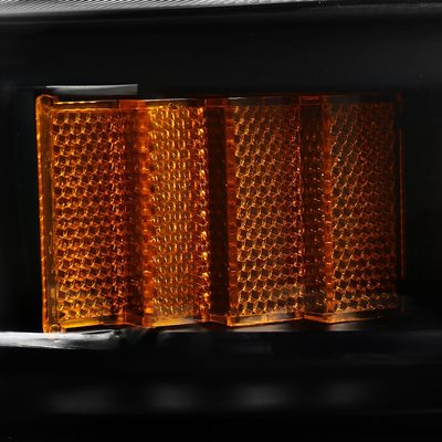 1990-1993 Acura Integra Factory Crystal Headlights Amber Reflectors Black