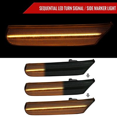 For Porsche 911 986/996 1997-2006 LED Turn Signal Light Smoke With Sequential
