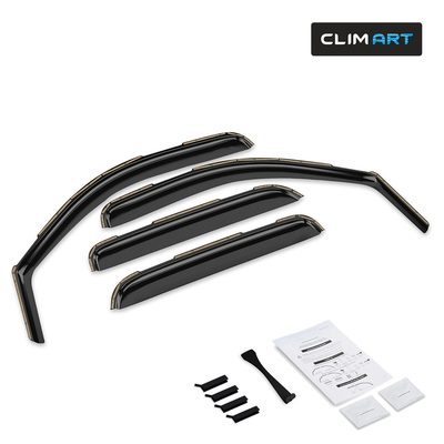 Clim Art Wind Deflectors for Chevrolet Suburban 1500 2500 2007-2014 Dark Smoke