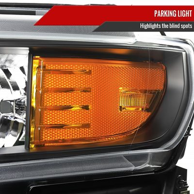 2019-2021 Chevy Silverado 1500 Factory Projector Headlight Matt Black/Clear