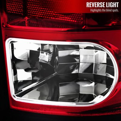 2009-2018 Dodge RAM 1500 2500 3500 LED Tail Lights Chrome/Red