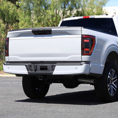For Ford F-150 2021-2023 Full LED Tail Light Halogen Bulb Blind Spot Model Smoked Lens Red Light BAR
