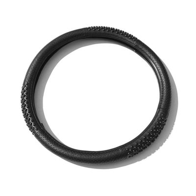 14.5-15.5’’ Steering Wheel Cover Black Leather Anti-slip Breathable