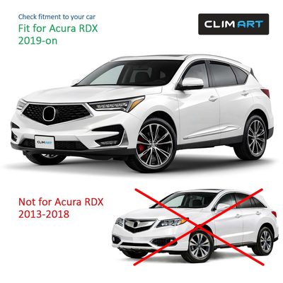 Clim Art Wind Deflectors for Acura RDX 2019-2026 In-channel Dark Smoke 4Pcs