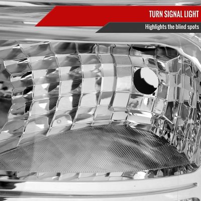 2011-2016 Ford F-250/350/450/550 Super Duty Factory Headlights Amber / Chrome