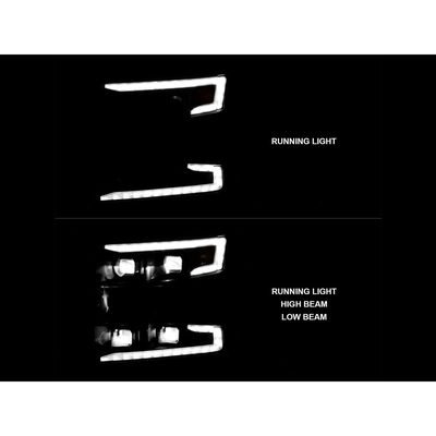 Anzo Black Sequential Signal DRL Projector Headlights 111566