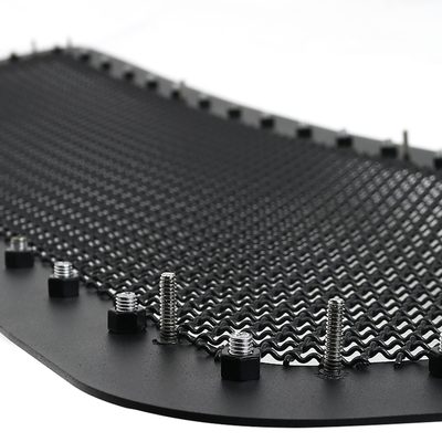 2004-2008 Ford F-150 Rivet Style Black S.Steel Mesh Grille Center Insert