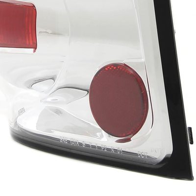 2002-2005 Ford Explorer Tail Lights Chrome Housing/Clear Lens