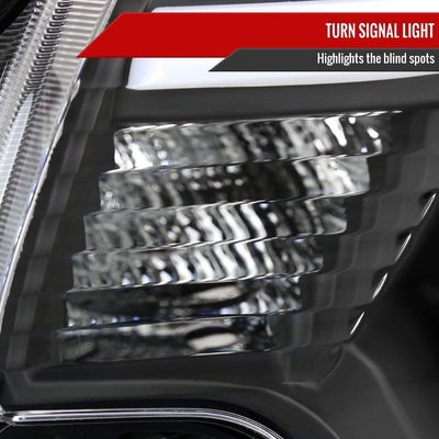 2012-2015 Toyota Tacoma LED CBar Projector Headlights LED Parking Light Black