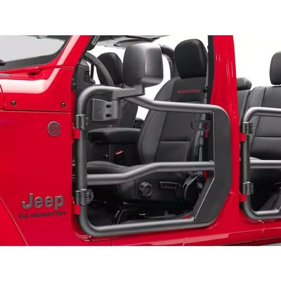 Puertas Tubulares Delanteras Fortis c/Espejos Rugged Ridge para Wrangler JL / Gladiator 18-24 2D/4D