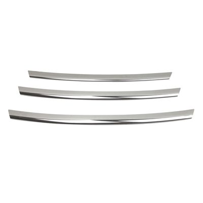 2012-2017 Hyundai Veloster Front Bumper Grill Trim Molding Stainless Steel Silver 3Pcs