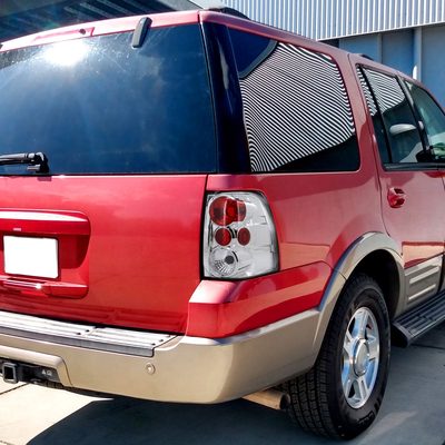 2003-2006 Ford Expedition Tail Lights Chrome Housing/Clear Lens