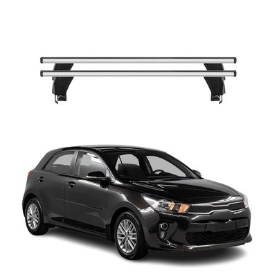 2018-2023 Kia Rio Hatchback Roof Rack Cross Bars Silver