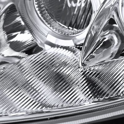 2000-2005 Mitsubishi Eclipse Dual Halo Projector Headlights Chrome/Clear Lens