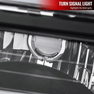 1994-1998 GMC C10/Sierra/Suburban/Yukon Headlights LED &Corner Lights Black