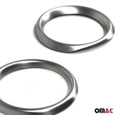 2018-2022 Toyota C-HR Fog Light Lamp Bezel Cover Stainless Steel Silver 2 Pcs