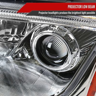 1999-2006 Audi TT LED Bar Projector Headlights Chrome Housing/Clear Lens