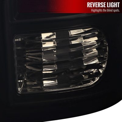 2009-2018 Dodge RAM 1500 2500 3500 White Bar LED Tail Lights Black/Smoke