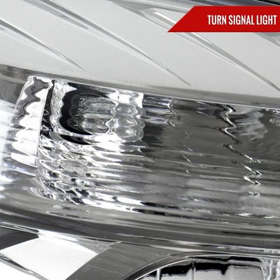 For Chevrolet Equinox 2010-2015 Passenger Side Factory Style Headlight Chrome Housing Clear Lens