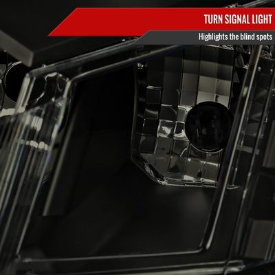 2010-2016 Cadillac SRX Projector Headlights Matte Black Housing/Smoke Lens