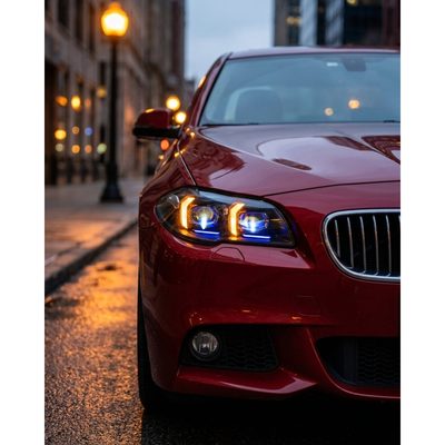 BMW 5 Series F10 / F18 LED Headlight Assembly with High / Low Beam 2011 - 2017