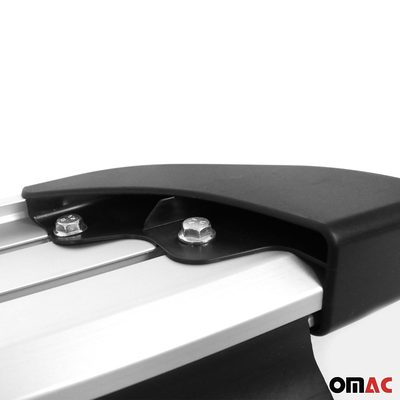 2011-2026 Dodge Durango Nerf Bar Side Step Running Board Silver Black 2 Pcs