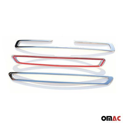 2015-2020 Ford Transit 150 250 350 Front Bumper Grill Trim Molding Stainless Steel 3Pcs