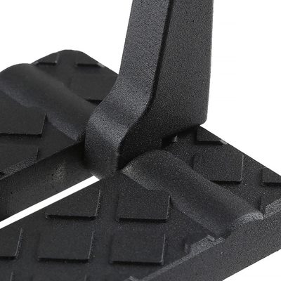 Universal Foldable Car Door Step Latch Foot Hook & Safety Hammer Black 2Pcs