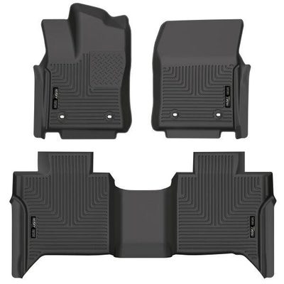 Tapetes Husky Weatherbeater 1ra y 2da Fila color Negro para Tundra 23 - 25