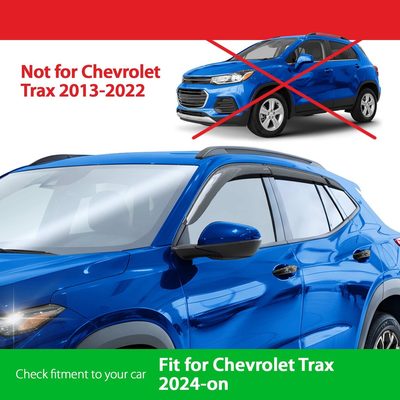 Goodyear Wind Deflectors for Chevrolet Trax 2024-2026 Tape-On Premium Smoke 6Pcs