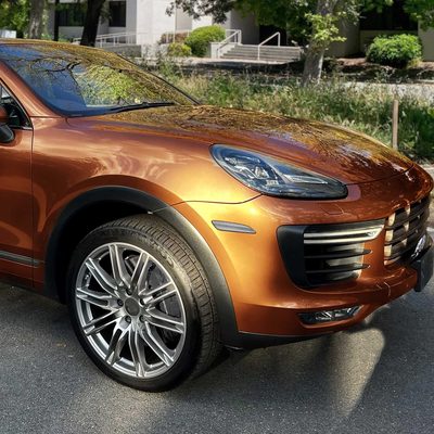 For Porsche Cayenne 958 2015-2018 Front Bumper LED Side Marker Turn Signal Lights Chrome Housing Clear Lens