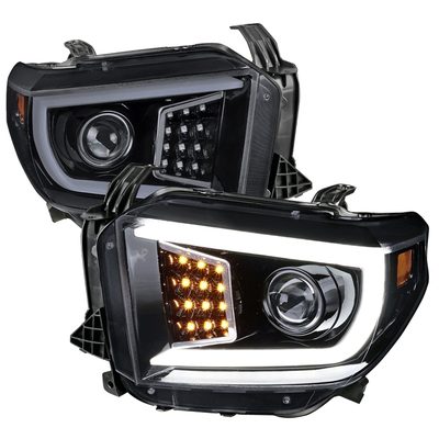 2014-2021 Toyota Tundra LED CBar Projector Headlights Turn Signal Lights Smoke