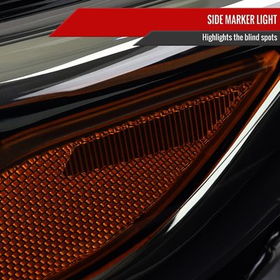 2019-2024 Chevy Malibu Factory Style Projector Headlight Matte Black/Smoke