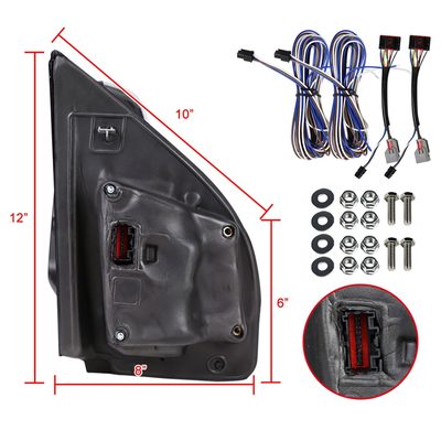 2015-2020 Ford F-150 Heated 8Pin/22Pin Chrome Towing Mirrors & Turn Signal