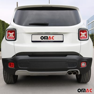 2019-2024 Jeep Renegade Rear Trunk Molding Trim Carbon Fiber Black 3 Pcs