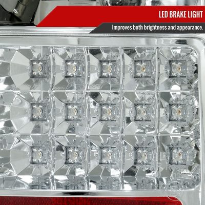 2005-2006 Mini Cooper S LED Tail Lights Chrome Housing/Clear Lens
