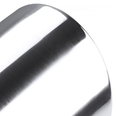 Universal 2.5" Inlet/3.875" Outlet Chrome S.Steel Angled Exhaust Tips - 2PC