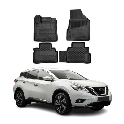 2015-2018 Nissan Murano Floor Mats Liners Full Set All Weather Black