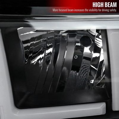 2019-2024 Dodge RAM 2500/3500/4500/5500 LED Bar Factory Headlights Matt Black