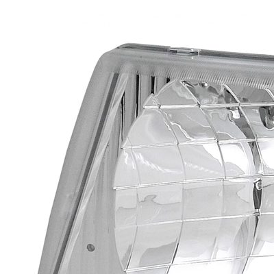 1992-2006 Ford Econoline Factory Style Crystal Headlights Chrome/Clear Lens