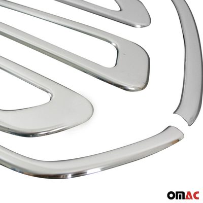 Ford Transit 150 250 350 2015-2019 Pre Facelift Front Bumper Grill Trim Molding Stainless Steel Silver 5Pcs