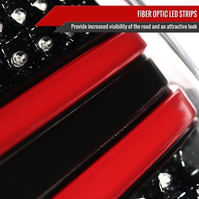 2006-2011 Mercedes Benz W164 ML Class LED Tail Lights Jet Black/Clear Lens