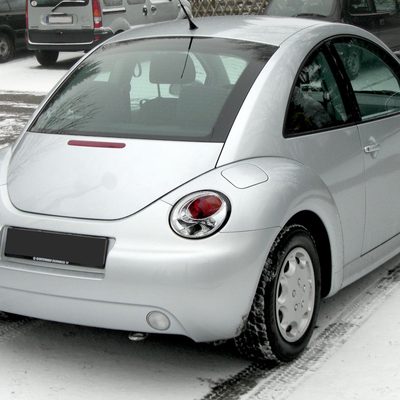 1998-2005 VW Beetle Tail Lights Chrome Housing/Clear Lens