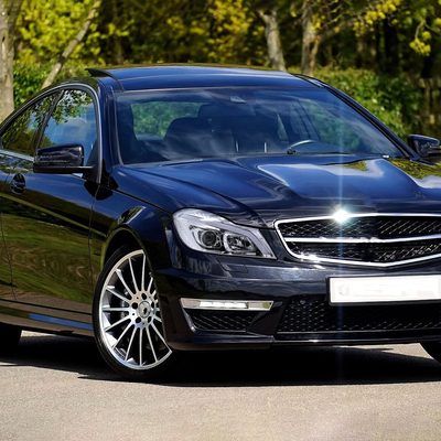 2012-2014 Mercedes-Benz W204 C-Class LED Bar Projector Headlights Chrome